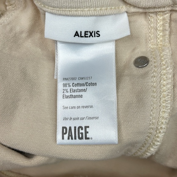 Paige Alexis High Rise Tapered Cargo Jeans in Blonde Sand Size 29 - Picture 8 of 12